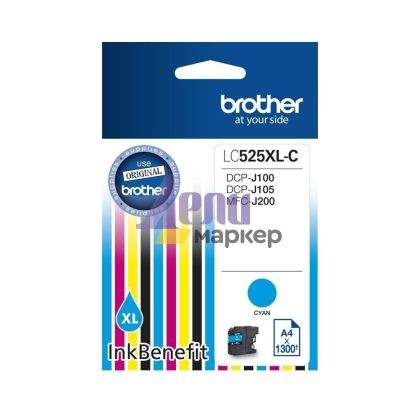 Консуматив Brother LC-525 XL Cyan Ink Cartridge High Yield