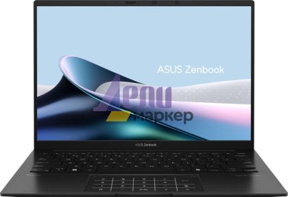 Лаптоп Asus Zenbook UM3406HA-QD092,AMD Ryzen 7 8840HS 3.3GHz (24MB Cache, up to 5.1 GHz, 8 cores; up to 38 TOPs),14." OLED , (1920 x 1200) , 16GB LPDDR5X, 512GB  SSD, No OS, Jade Black