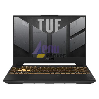 Лаптоп Asus TUF F15 FX507VU-LP150,  Inte i7-13620H  2.4 GHz (24M  Cache, up to 4.9 GHz, ), 15" FHD(1920 x 1080) 16:9,,16GB DDR5 (2x8) ,512 GB  PCIe 4.0,RTX 4050 6GB GDDR6, Wi-Fi 6(802.11ax)Backlit Chiclet Keyboard 1-Zone RGB, no OS, Mecha Gray