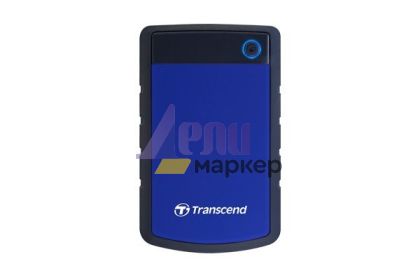 Твърд диск Transcend 2TB, 2.5" Portable HDD, StoreJet H3, Blue, Anti-shock