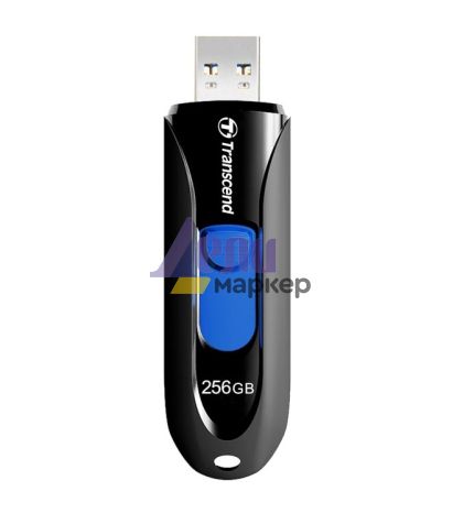 Памет Transcend 256GB, USB3.1, Pen Drive, Capless, Black