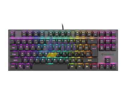 Клавиатура Genesis Mechanical Gaming Keyboard Thor 303 TKL RGB Backlight Red Switch US Layout Black