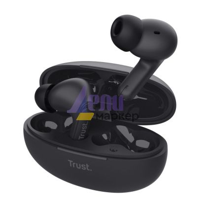 Слушалки TRUST Yavi Bluetooth ENC Earbuds Black