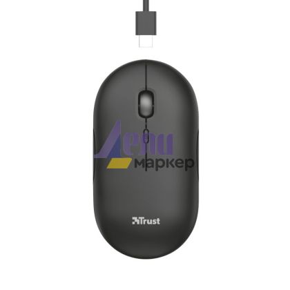 Мишка TRUST Puck Wireless & BT Rechargeable Mouse Black