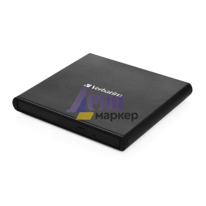 Оптично устройство Verbatim Mobile DVD ReWriter USB 2.0 Black (Light Version)