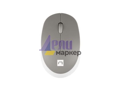 Мишка Natec Mouse Harrier 2, 1600 DPI Bluetooth 5.1 White-Grey