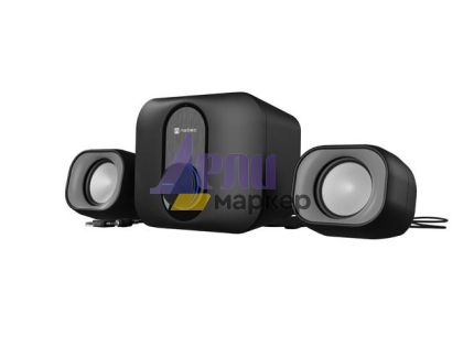 Тонколони Natec Speakers Pug 11w rms 2.1, Black