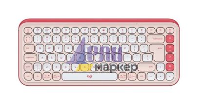 Клавиатура Logitech Pop Icon Keys - Rose - US INT'L - BT - N/A - INTNL-973