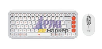 Комплект Logitech Pop Icon Combo - White - US INT'L - BT - N/A - INTNL-973