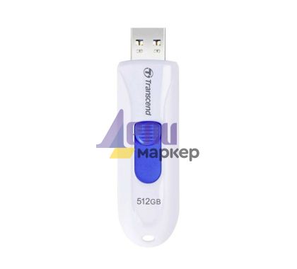 Памет Transcend 512GB, USB3.1, Flash Drive, Capless, White