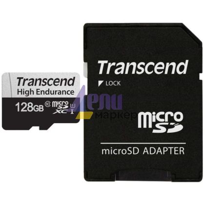 Памет Transcend 128GB micro SD w/ adapter U1, High Endurance