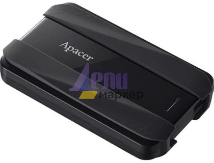 Твърд диск Apacer AC533, 5TB 2.5" SATA HDD USB 3.2 Portable Hard Drive Plastic / Rubber Jet black