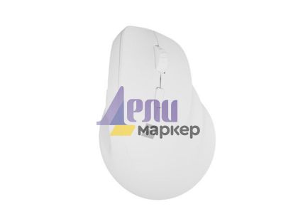 Мишка Natec Vertical Mouse Crake 2 Wireless, 2400DPI Bluetooth 5.2 + 2.4 GHz White