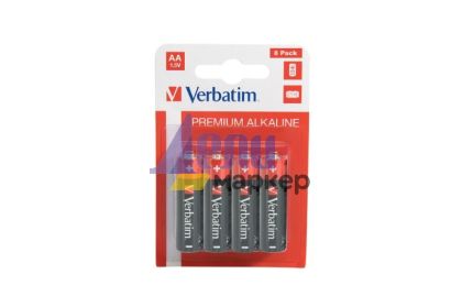 Батерия Verbatim ALKALINE BATTERY AA 8 PACK (HANGCARD)