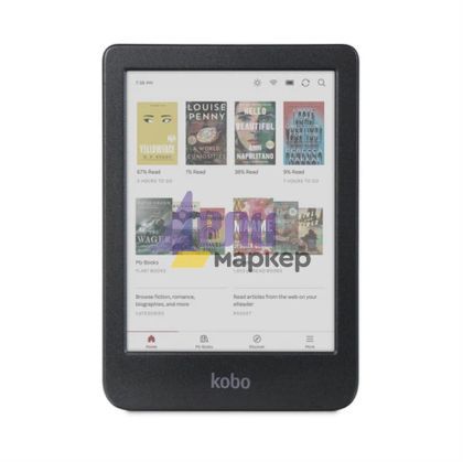 Четец за Е-книги Kobo Clara Colour e-Book Reader, E Ink Kaleido touch screen 6 inch colour, 1448 x 1072 pixels, 16 GB, 1000 MHz/512 MB, 1 x USB C, Greutate 0.172 kg, Wireless Da, Comfort Light, 12 different fonts and over 50 font styles, Black