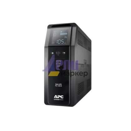 Непрекъсваем ТЗИ APC Back UPS Pro BR 1200VA, Sinewave, 8 Outlets, AVR, LCD interface + Essential SurgeArrest 1 Outlet 230V, 2 Port USB Charger, Germany
