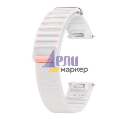 Каишка за часовник Samsung Galaxy Watch7 Fabric Band (S/M) Pink White