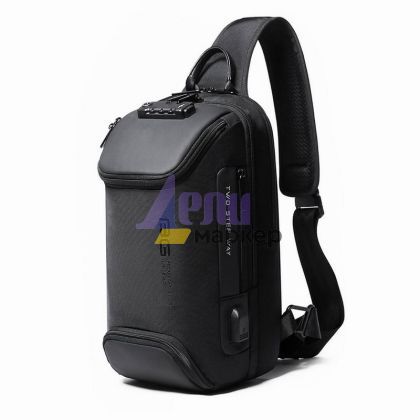 Чанта BANGE Crossbody AIR-X Onyx Black 9 джоба, 12“, 8 l