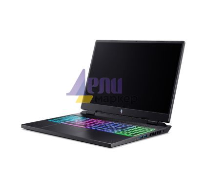Лаптоп Acer Nitro 16, AN16-42-R6VW, AMD Ryzen 7 8845HS, (3.8GHz up to 5.1GHz,16MB),16" WQXGA (2560x1600) IPS 180Hz, 1*16GB DDR5 (1 slot free), 1024GB PCIe NVMe SSD, GeForce RTX 4060 8GB GDDR 6, Micro SD reader, Killer E3100G, Wifi 802.11AX, BT 5.3, No Os,
