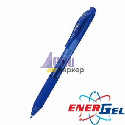 Автоматичен ролер Pentel EnerGel BL107 0.7 mm син