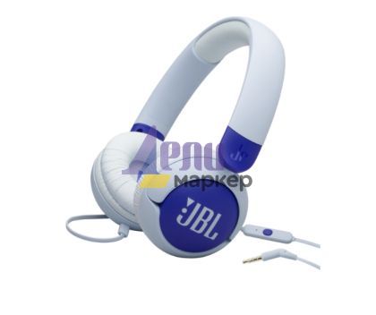 Слушалки JBL JR320 Wired on-ear kids headphones, Blue