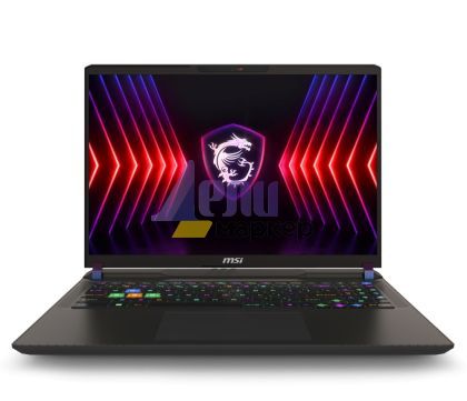 Лаптоп MSI Vector 16 HX A14VHG, i9-14900HX (24C/32T, up to 5.8 GHz, 36MB), GeForce RTX 4080 12GB GDDR6 542 AI TOPS, 16" QHD+ 2560x1600 240Hz 500 nits, 32GB RAM (16GBx2) DDR5-5600, 1TB SSD, Killer WiFi 7, BTv5.4, Per-Key RGB KBD SteelSeries, Windows 11 Hom