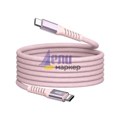 Кабел Verbatim Sync & Charge USB-C to USB-C 100W Magnetic 120 cm - Pink