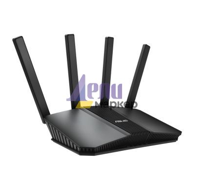 Рутер Asus Wireless Router, RT-BE58U, BE3600, Dual-Band, Quad-Core 2.0GHz CPU, 256MB/1GB Flash/RAM, 4K-QAM, 2.5G port, AiProtection Pro, NAT Passthrough, VPN, multiple SSIDs,  IPTV, Beamforming, 4G LTE/5G Mobile Tethering, AiMesh, Black