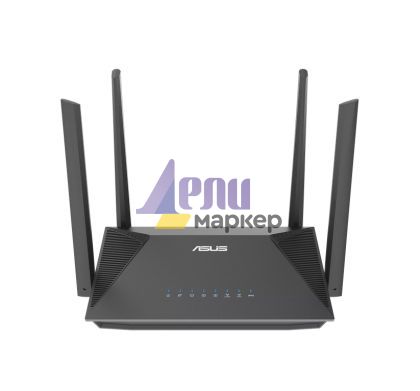 Рутер Asus RT-AX52, Dual-Band, Dual-Core 1.3GHz CPU, 128MB/256MB, Gigabit, Instant Guard, Traditional QoS, VPN server/client, IPTV, OFDMA, Beamforming, AiMesh