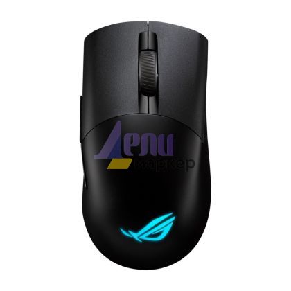 Мишка Asus ROG Keris Wireless AimPoint Gaming Mouse, Tri-mode connectivity (2.4GHz RF, Bluetooth, Wired), 36000 DPI sensor, 5 programmable buttons, ROG SpeedNova, Replaceable switches, Paracord cable, Black