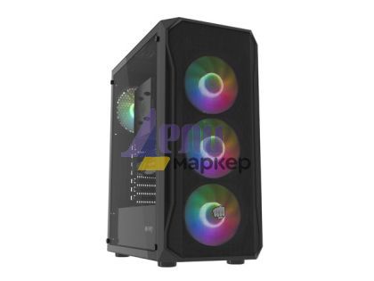 Кутия за компютър Fury PC Case Shobo SH4F RGB Midi Tower, Window, Black