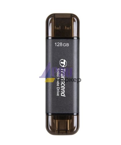 Твърд диск Transcend 128GB, External SSD, ESD310C, USB 10Gbps, Type C/A , Black