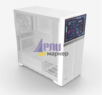Кутия за компютър Valkyrie VK02 LCD White