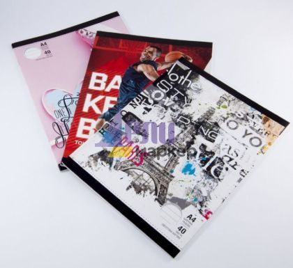Тетрадка Multiprint Меки корици, А4 80 л. с широки редове