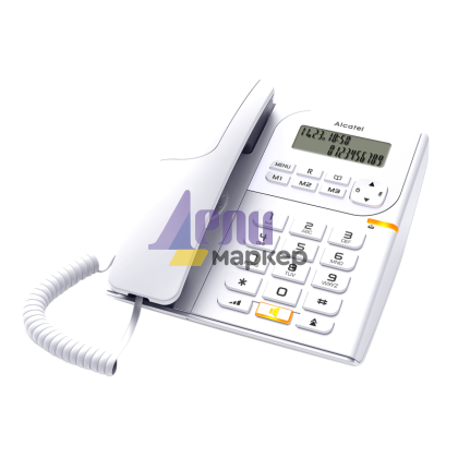 Стационарен телефон Alcatel T58 - бял
