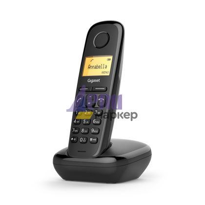 Безжичен DECT телефон Gigaset A170 - черен