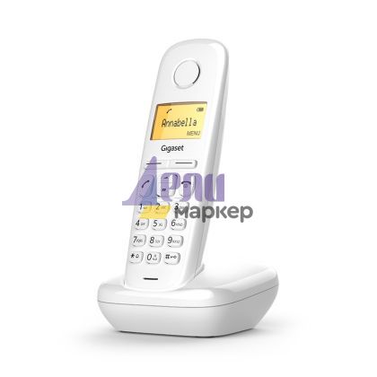 Безжичен DECT телефон Gigaset A170 - бял