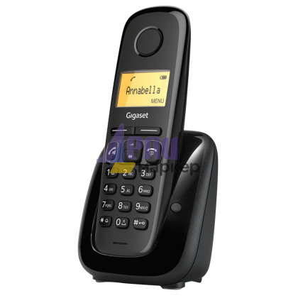 Безжичен DECT телефон Gigaset A280 - черен