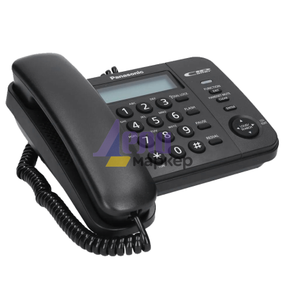 Стационарен телефон Panasonic KX-TS560FXB - черен