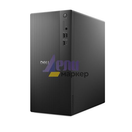 Настолен компютър Dell Tower ECT1250, Intel Core i5 14400 (20 MB cache, 10 Cores, up to 4.7GHz), 16GB, 16GBx1, DDR5, 4800MT/s, 512GB M.2 PCIe NVMe SSD, Intel UHD Graphics 730, Wi-Fi 6, Bulgarian Keyboard&Mouse, 180W, Win 11Pro, 3Y PS