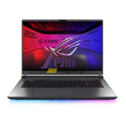 Лаптоп Asus Strix G18 G815LR-S9043W, INTEL ARL HX Ultra 9, 18.0  WQXGA (2560X1600)16:10,Bend+1200nits (HDR)(2000 zone,AG, 240 Hz,DDR5 32GB ( 16GB DDR5-5600 SO-DIMM *2 ) ,2TB G4, RTX5070 Ti  12GB,Wi-Fi 7 ,Backlit Kbd 4-Zone RGB, Windows 11,Eclipse Gray