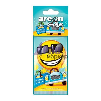 Ароматизатор за кола Ареон Smile Лятна Мечта, хартиен
