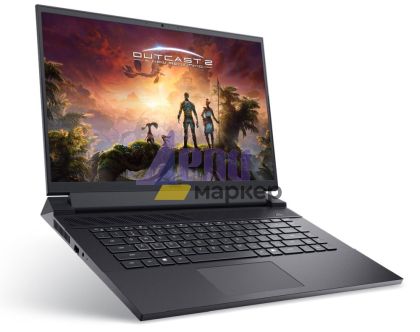Лаптоп Dell G16 7630, Intel Core i9-13900HX (36 MB cache, 24 core, up to 5.40 GHz), 16" QHD+ (2560x1600) 240Hz, 3ms, DCI-P3 100%, 32GB, 2x16GB, DDR5, 4800MHz, 1TB SSD PCIe M.2, GeForce RTX 4070 8GB GDDR6, Wi-Fi 6 AX201, BT, Cam & Mic, Backlit Kbd, Win 11
