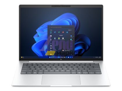 Лаптоп HP EliteBook 8 G1i AI 14" Glacier Silver, Ultra 7-255U(up to 5.2GH/12MB/12C), 14" WUXGA AG 300nits, 32GB 5600Mhz 1DIMM, 1TB PCIe SSD, WiFi 7 + BT 5.4, Backlit Kbd, FPR, Smart Card Reader, 3C Batt, Win 11 Pro, 3Y Offsite