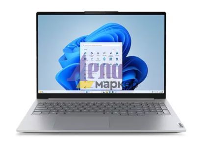 Лаптоп Lenovo ThinkBook 16 G8 Intel Core Ultra 5 225U (up to 4.8GHz, 12MB), 16GB DDR5-5600, 512GB SSD, 16" WUXGA (1920x1200) IPS AG, Integrated Graphics, 1080p&IR Cam, Backlit KB, 3 cell, WLAN, BT, FPR, DOS, 3Y CCI