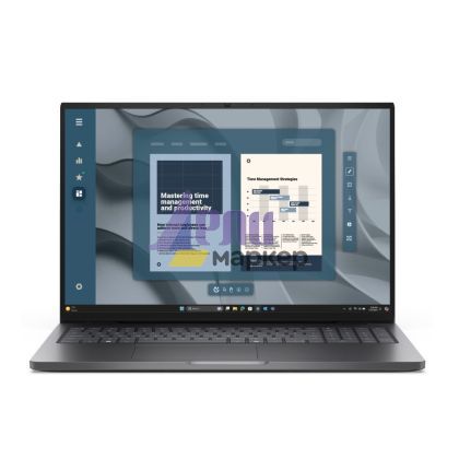 Лаптоп Dell Pro 16 PC16255, AMD Ryzen 5 220 (22 MB, 6 cores, up to 4.9 GHz), 16.0" FHD+(1920x1200) IPS, AG, 300nits AG, 8GB: 1x8GB, DDR5, 5600 MT/s, 512 GB SSD, AMD Radeon 740M, FHD HDR + IR Cam and Mic, Wi-Fi 6E, FPR, Backlit Kb, Win 11 Pro, 3Y PS, Magne