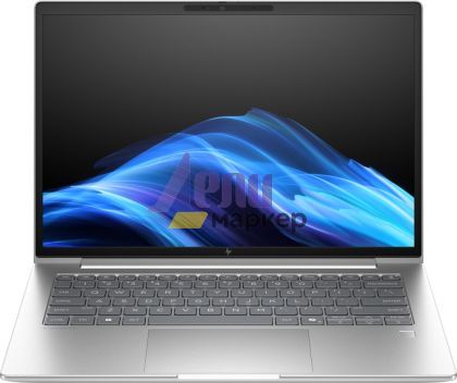 Лаптоп HP EliteBook 6 G1i AI 14" Pike Silver, Ultra 7-255U(up to 5.2GH/12MB/12C), 14"  WUXGA AG 300nits, 16GB 5600Mhz 1DIMM, 512MB PCIe SSD, WiFi 7 + BT 5.4, FPR, Smart Card Reader, Backlit Kbd, 3C Batt, Win 11 Pro, 3Y Offsite