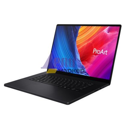 Лаптоп Asus Pro Art, H7606WP-ME011X,AMD Ryzen AI 9 HX 370  2.0GHz (36MB Cache, up to 5.1GHz, 12 cores, 24 Threads) up to 50TOPS ,16" WQUXGA (3840X2400) 16:10  OLED 16:10 , 64 GB LPDDR5X, 2TB PCIE G4 SSD+2TB PCIE G4 SSD, RTX 5000 x6, Win 11 Pro, Black