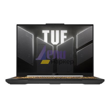 Лаптоп Asus TUF F16  FA607NUG-RL117,AMD Ryzen 7 ( R7 6C H) 16.0  WUXGA(1920X1200) 16:10 Bend+300nits AG,144 Hz,16GB DDR5 4800 Mhz(2*8),512 GB M.2 SSD,RTX 4050 6GB GDDR6,Wi-Fi 6(802.11ax),Backlit Chiclet Keyboard 1-Zone RGB, no OS, Mecha Gray