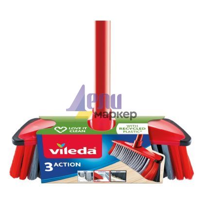 Четка за под Vileda 3 action конус 35 cm